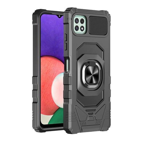 For Boost Mobile Celero 5G Hybrid 2in1 with Ring Stand Holder Rugged Case Cover - 第 2/50 張圖片