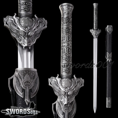 Han Dynasty Inspired Dragon Jian Handcrafted 1095 Carbon Steel Wushu Sword Sharp