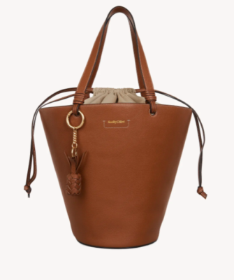 SEE BY CHLOE CECLILIA / CECILYA Medium Leather Bucket Bag in