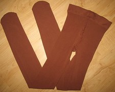 NEW - GIRLS 12/14 - BROWN FOOTED TIGHTS FOR DANCE, EXERCISE OR LEISURE