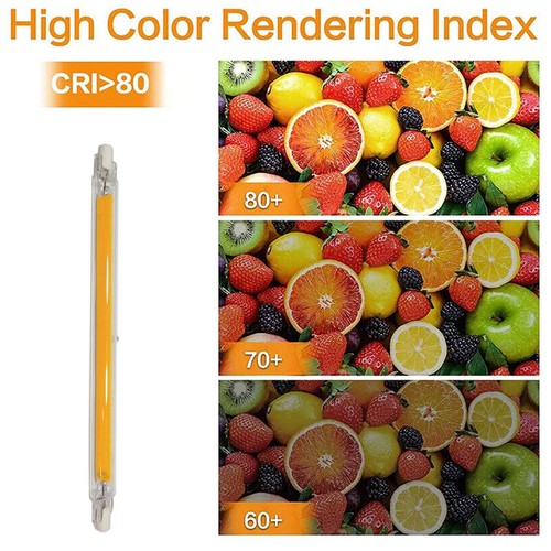 R7S COB Bombilla LED 189mm Regulable Tubo Halógeno Vidrio Reemplazo Lámpara☆ - Imagen 2 de 13