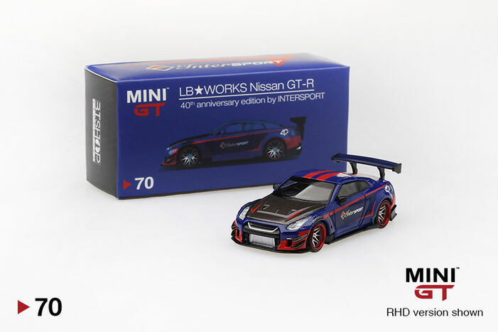 MINI GT 70 Nissan GT-R 40th anniversary edition by INTERPORT MINI GT 70 Nissan GT-R 40th anniversary edition by INTERPORT