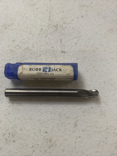 ROBBJACK 1/4 DIA 3 FLUTE 5/16 LOC 2.5 GAL BALL END W118044S - Picture 2 of 3