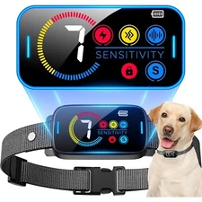 Bark Collar for Large Medium Dogs Smart Ultrasonic Dog Bark Collar Deterrent