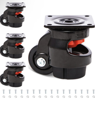 Nefish 4 Pack Leveling Machine Casters Heavy Duty for Workbench 2200 LBS Loads..