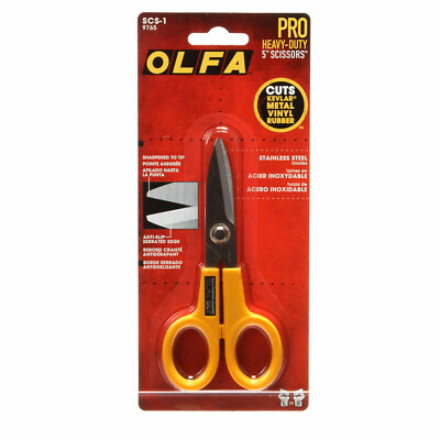 OLFA 5 Inch Serrated Edge Quilting and Utility Scissors SCS-1