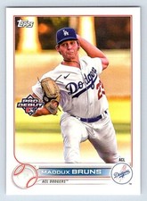 2022 MADDUX BRUNS TOPPS PRO DEBUT
