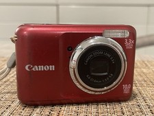 Canon Digital Camera PowerShot A800 10.0MP Red FOR PARTS 