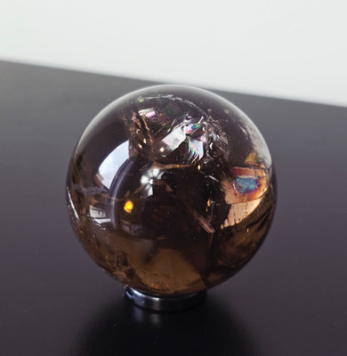 Rainbow Smokey Quartz Natural Sphere S221