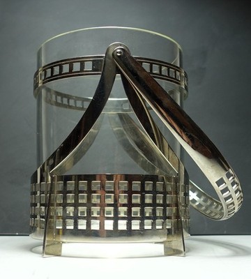 Glasbehälter Art Deco Eiswürfelbehälter F&R Fischer Göppingen