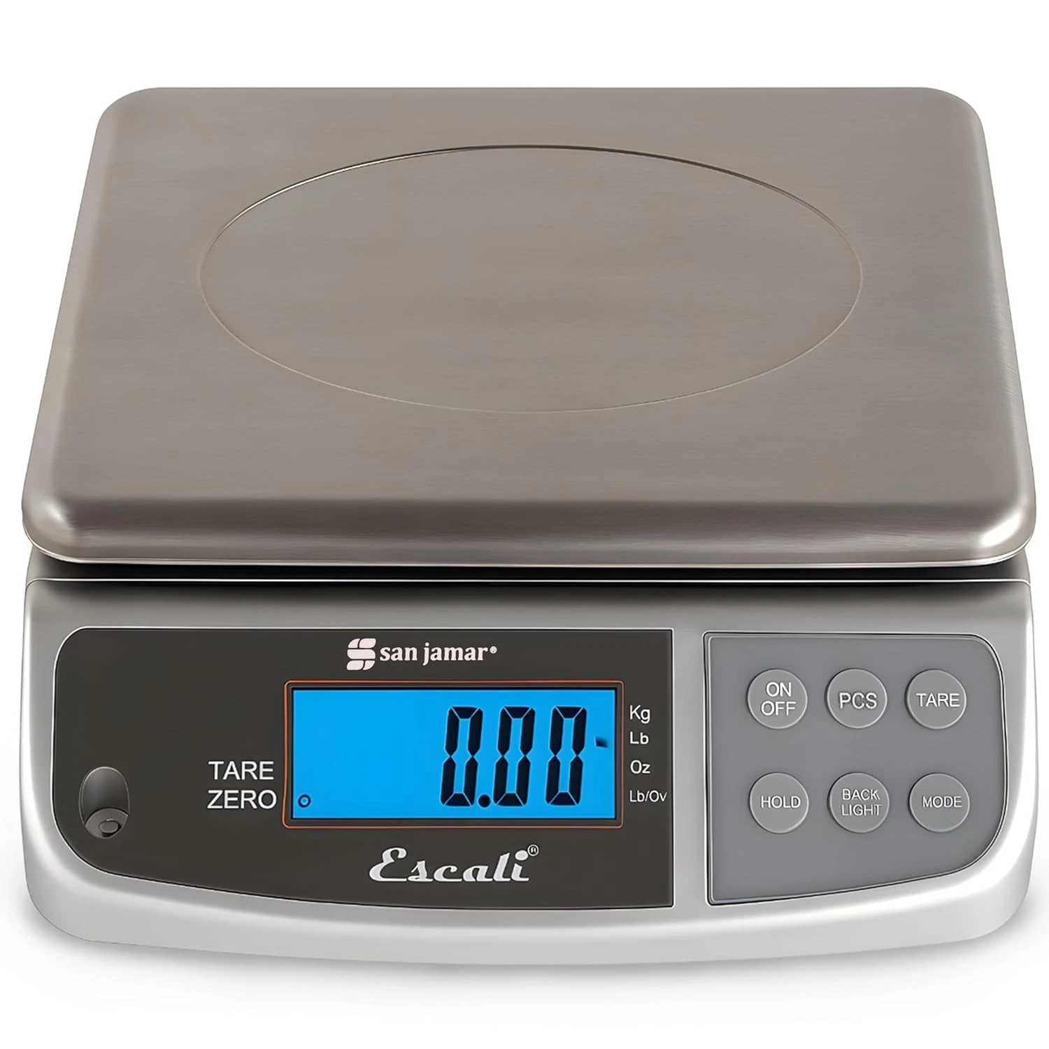Digital Food Scale San Jamar 66 Lb Capacity Stainless