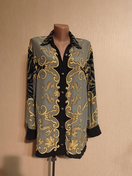 Women Rena Lange Shirt Multicolor Silk M