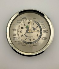 VERICHRON WORLD TIME DESK CLOCK WITH INTERNATIONAL CITIES DIAL