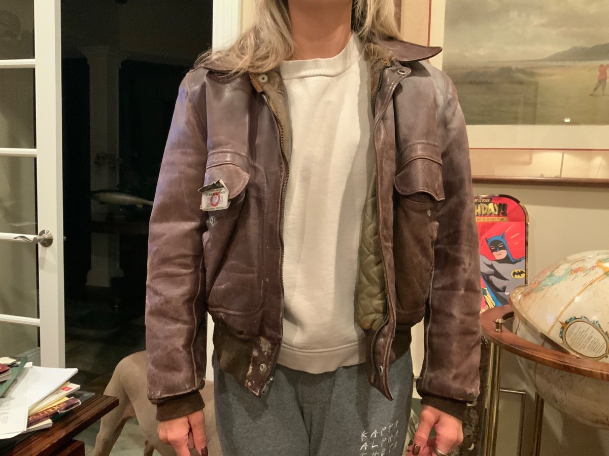 Vintage 1950s Campus Horsehide Leather Jacket American size 42 | eBay