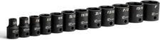 38-inch Drive Shallow Impact Socket Set 516 To 1 In Premium Chrome Molybdenum