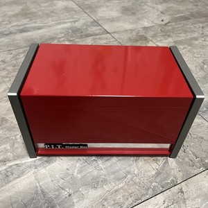 Mini Tool Box, Portable 3 Drawer Steel Stackable Tool Box with 3-Drawer Red