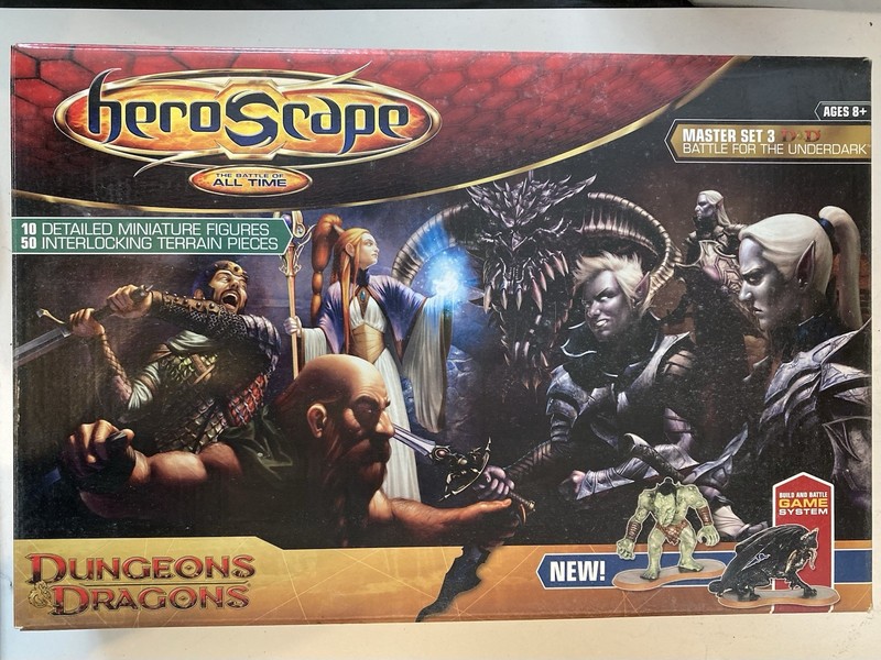 HeroScape, Master Set 3, Dungeons & Dragons, Battle For The Underdark, Sealed