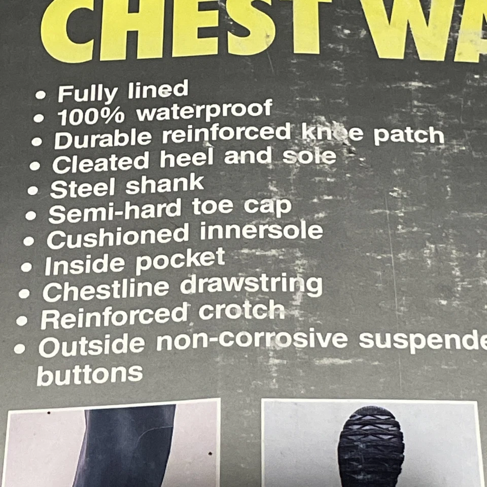 Vintage American Camper Vulcanized Heavy Rubber Chest Waders Men’s Size 8 Green - Image 2 of 4