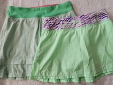 Ivivva By Lululemon Girls Lot Of 2 Mint Green Skorts Size 14 Preowned