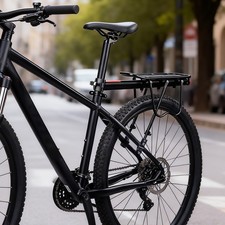 Universal Bike Rear Rack 110lbs Heavy Duty Adjustable Cargo Carrier For 24-27.5
