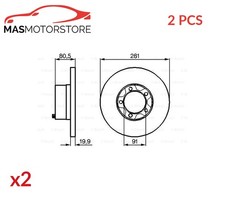 BREMSSCHEIBEN SATZ PAAR BOSCH 0 986 478 138 2PCS P FÜR VW LT 28-35 I,LT 40-55 I