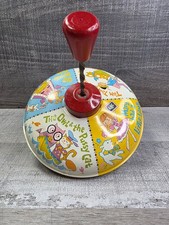 Vintage Chein Tin Litho Spinning Top Nursery Rhymes Made in USA 1940s Metal b18