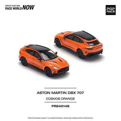 POP RACE 1/64 ASTON MARTIN DBX 707 COSMOS ORANGE PR640148