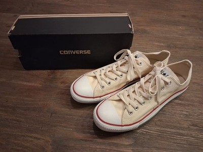 Converse Chuck All Star Ox - Gr. 45 - Unbleached White - TOP - 2-3x getragen