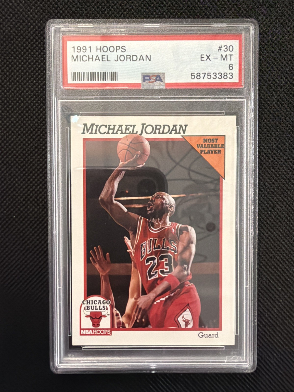 Michael Jordan 1991 Hoops #30 - PSA 6 - Nice Clean Slab