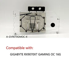 Granzon GPU Water Block Use For GIGABYTE RX9070XT GAMING OC 16G A-GV9070GMOC-X