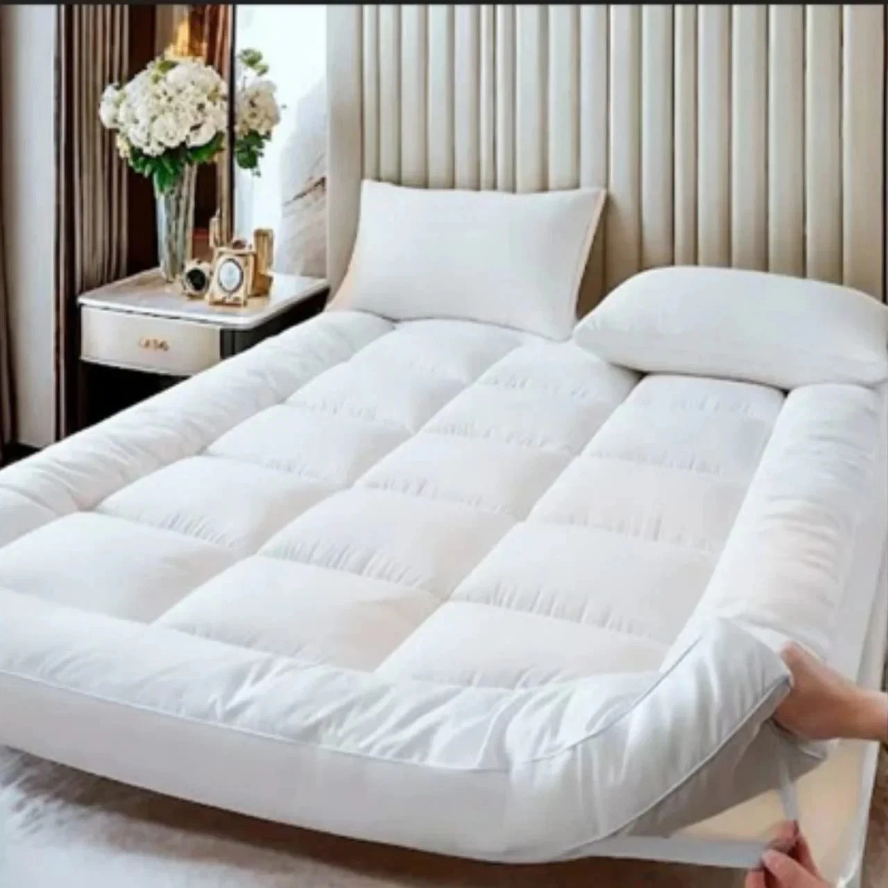 10cm Extra Thick Comfort Mattress Topper - Size Double 137 x 190cm