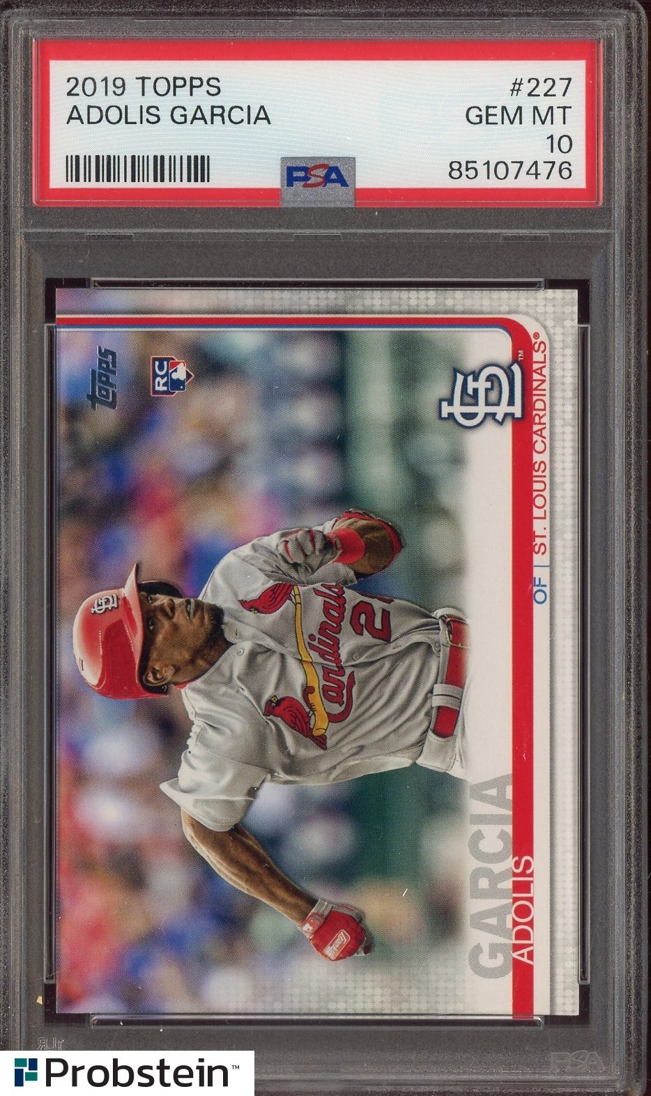 Auction #1 2019 Topps #227 Adolis Garcia Cardinals RC Rookie PSA 10 GEM MINT