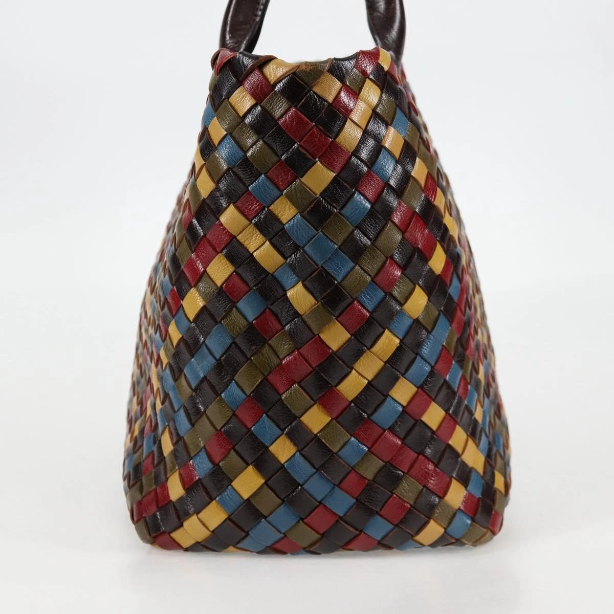 BOTTEGA VENETA INTRECCIATO Borsa Tote Bag Pelle Marrone Autentica 126566V