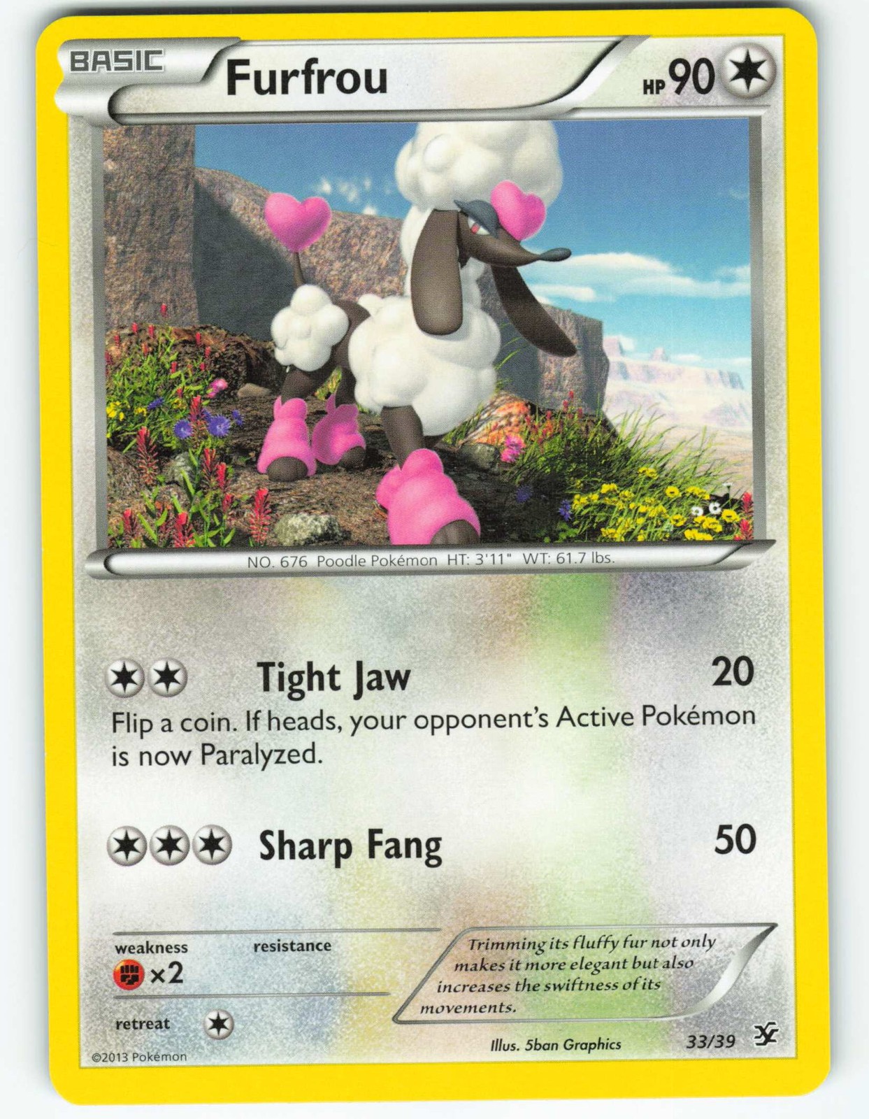Furfrou - 33/39 Kalos Starter Set - Pokémon TCG - 2013