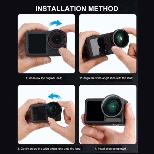 Wide Angle Lens Filter for Action 5 Extension View Wide Angle Filter Scene Lens - Picture 4 of 8