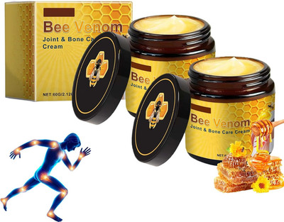 Bienengift Gelenkcreme, 2 Stück Bienengiftsalbe, Bee Venom Bienengift Creme, Nat