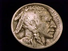 1914-S Buffalo Nickel, Fine  grade.  A nice clear date!!