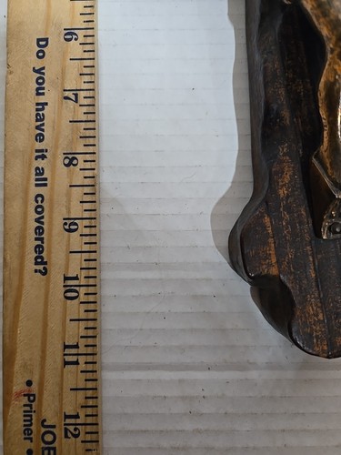 Gesù vintage ottone/bronzo su croce di legno INRI Gesù di Nazareth Re dei Giudei - Foto 3 di 14