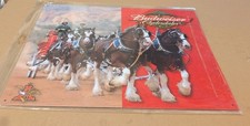Budweiser Clydesdales on a 12.5”x 16” Tin Sign.
