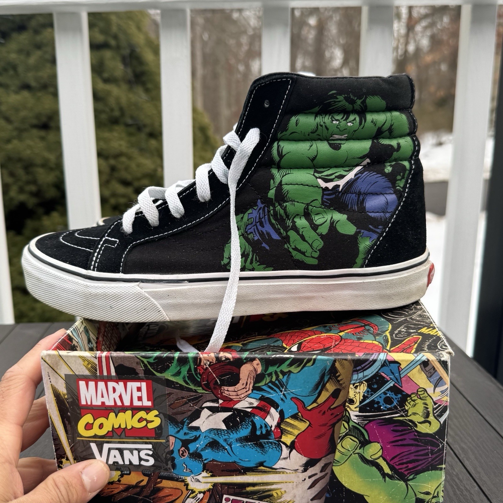 2013 Vans X Marvel Sk8-Hi The Avengers RARE image 2