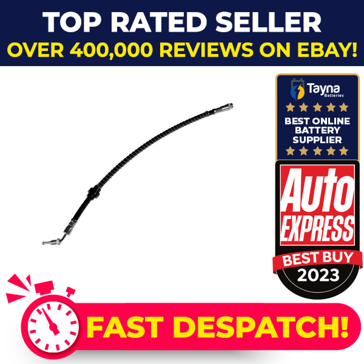 Brake Hose fits VAUXHALL MOVANO A 1.9D Front Upper 00 to 10 Hydraulic Blue Print