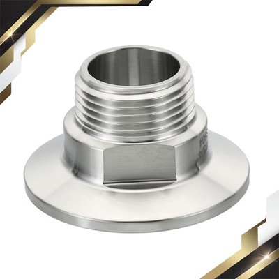 1.5'' TC Tri Clamps Adaptor Tri-Clover Fittings to NPT 3/4'' Male Thread 50.5mm