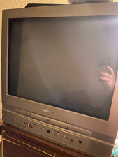 Symphonic 20in Silver CRT TV 480i Built-In DVD Player Speakers RCA Inputs READ