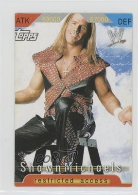 2006 WWE Insider Restricted Access Game Cards Shawn Michaels (Orange Border) 0w6