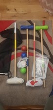 Playtive 4-player Croquet Set Bag Kids Outdoor Toys Classic Garden Game