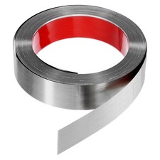 39.4ft X 1.58 Wall Trim Self Adhesive Stainless Steel Brushed Finish Silver