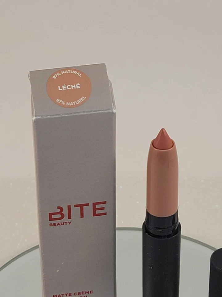 Bite Beauty Matte Creme Lip Crayon LECHE 0.031 oz Deluxe Travel Size NEW In Box  - Image 2 of 4
