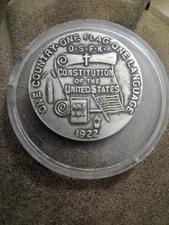 1922 Ku Klux Clan Vintage Coin Membership Token