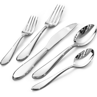 KINGSTONE 40-Piece Silverware Set for 8,18/10 Premium Stainless Steel Flatware S