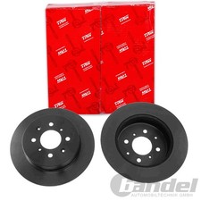 2X TRW BREMSSCHEIBEN 260mm VOLL HINTEN PASSEND FÜR HONDA CIVIC MG MG | DF4402
